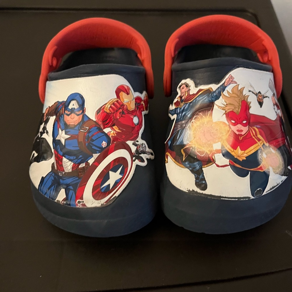 Toddler avengers crocs